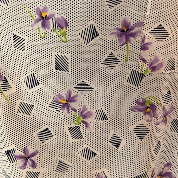 Dior Vintage Purple Floral Top - Picture 4 of 7